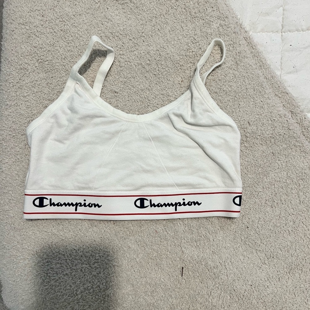 Champion White Athletic Bra